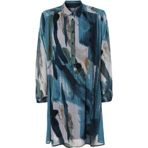 TATUUM Blousejurk ' ENNIS'  beige / navy / kaki