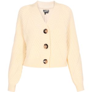 DreiMaster - Vintage - Gebreid Vest - Crème/Bruin