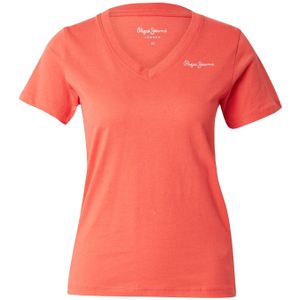 Pepe Jeans Shirt 'TOM'  lichtoranje / wit