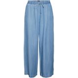 VERO MODA - VMBREE - Broek - Blauw - Denim - Wide Leg - Mid Waist