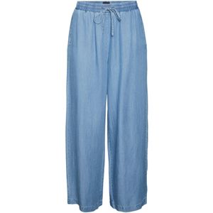 VERO MODA - VMBREE - Broek - Blauw - Denim - Wide Leg - Mid Waist