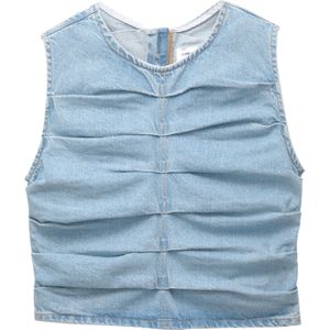 Pull&Bear Top  blauw denim