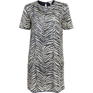 OBJECT Jurk 'Nidia Kiera'  zwart / wit