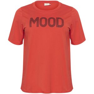 KAFFE CURVE Shirt  vuurrood / knalrood