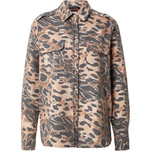 miss goodlife Blouse 'Fancy'  beige / bruin / antraciet