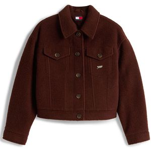 Tommy Jeans Tussenjas  donkerbruin
