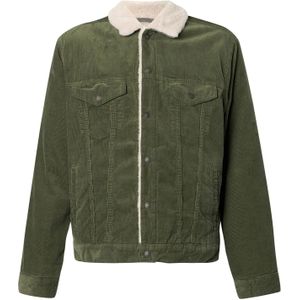 GAP Tussenjas 'Sherpa'  crème / olijfgroen