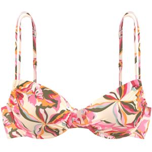 s.Oliver Bikinitop  crème / kaki / rosa / rood