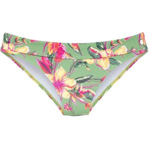 Look - Gedessineerd Bikinibroekje - Salie/Pink - Klassieke Taillehoogte