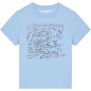 Watapparel Shirt 'Landschaft'  navy / lichtblauw / wit