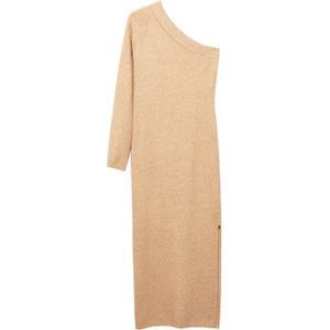 MANGO Gebreide jurk 'Nivela'  lichtbruin