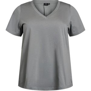 Zizzi Shirt 'Charlin'  grijs