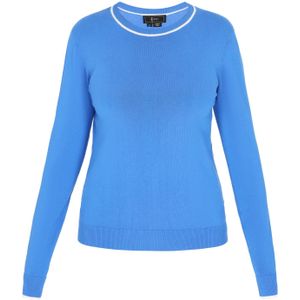 faina Trui  blauw / wit