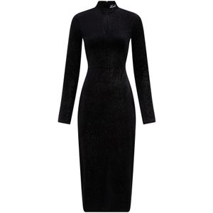 Karl Lagerfeld Cocktailjurk  zwart / zilver