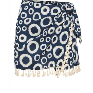 Funky Buddha Rok  beige / crème / blauw