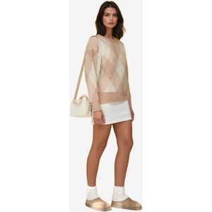 Hiccup Trui  crème / beige gemêleerd
