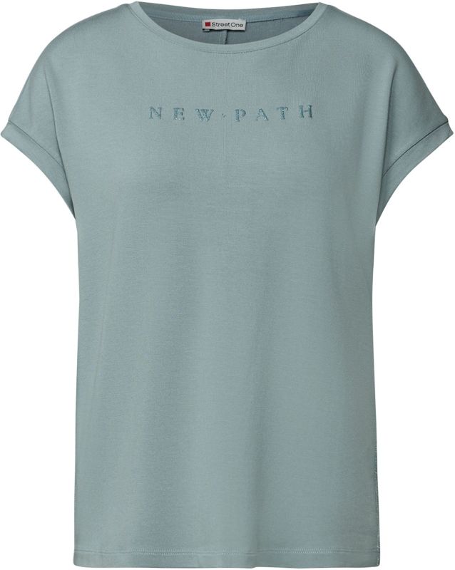 STREET ONE - T-shirt - Arona blue - Met Glitterdetails