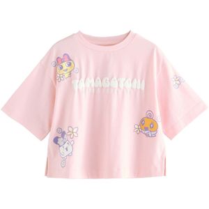 Next Shirt 'Tamagotchi'  geel / lila / rosa / wit