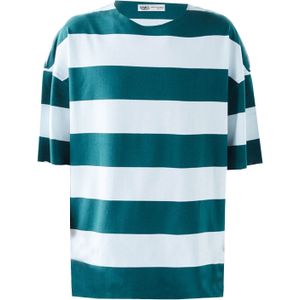 VAMOS CLO Shirt  donkergroen / wit