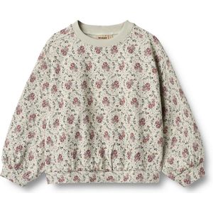 WHEAT Sweatshirt 'Lia'  spar / pastelgroen / donkerrood