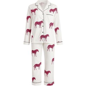 For You Moda Pyjama  rood / wit
