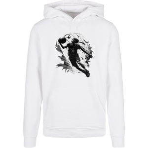 F4NT4STIC Sweatshirt 'Basketball Spieler'  grijs / zwart / wit