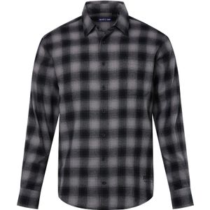 John F. Gee Overhemd  grijs / zwart
