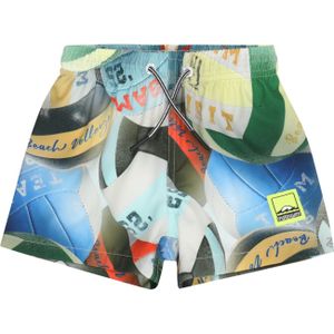 Molo - Niko - Zwemshort - Blauw - Lichtgeel - Donkergroen - Wit