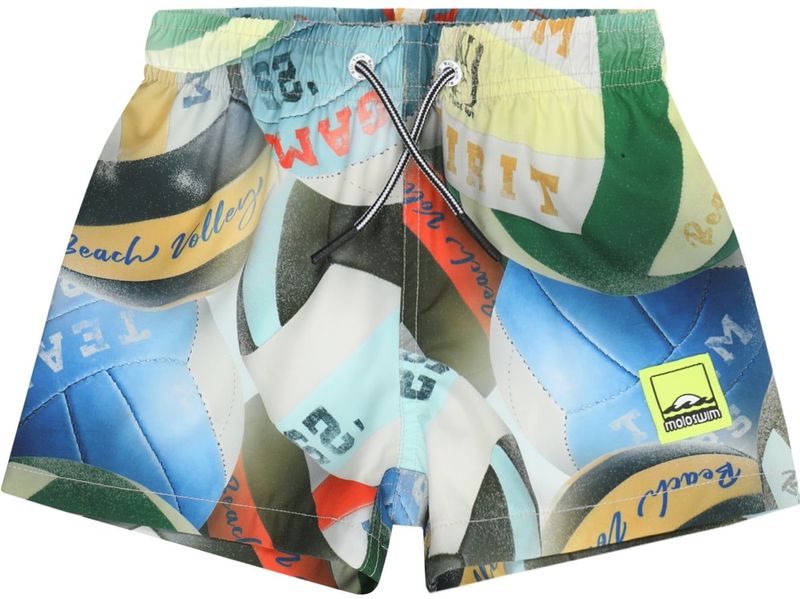 Molo - Niko - Zwemshort - Blauw - Lichtgeel - Donkergroen - Wit