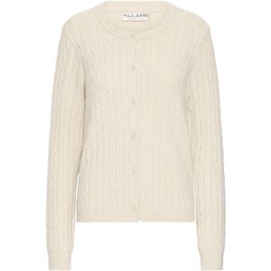 Pulz Gebreid vest 'STEFFI'  offwhite