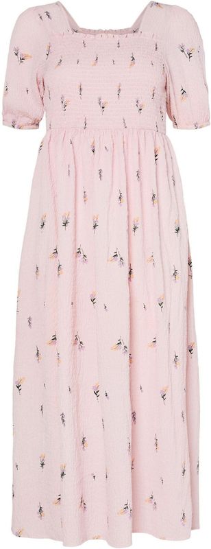 Pcjeo - Maxi-jurk - Gesmokte Jurk - Midi-lengte - Regular-fit