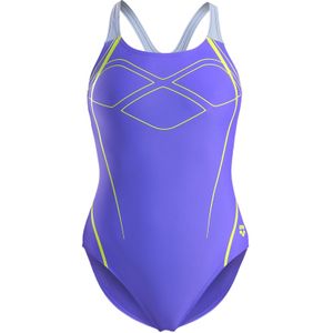 arena - Arena Graphic Swim Pro Back Full Back - Damesbadpak - Zwart - 4-weg stretchweefsel