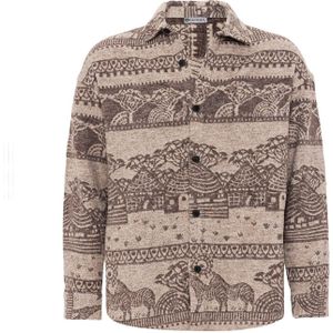 Dandalo Overhemd  chocoladebruin / lichtbruin