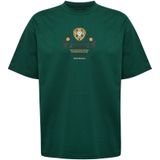 Hummel - Shirt - Geel - Neongroen - Wit - Jersey - Ronde Hals - Kwartmouw