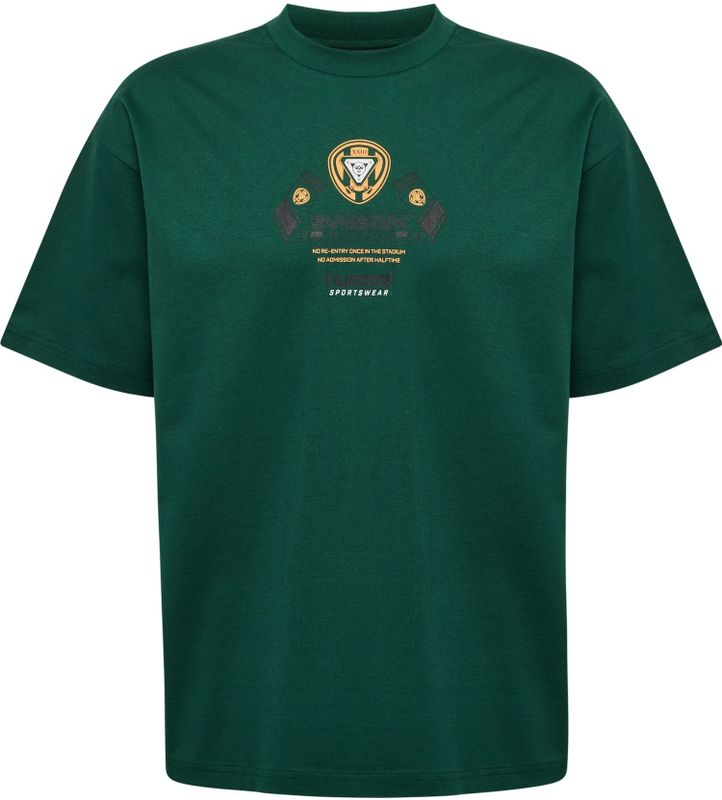 Hummel - Shirt - Geel - Neongroen - Wit - Jersey - Ronde Hals - Kwartmouw