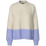 Pcivy - Gebreide Trui - Regular-fit - Ronde Hals - Lange Mouwen - Colourblock Knit