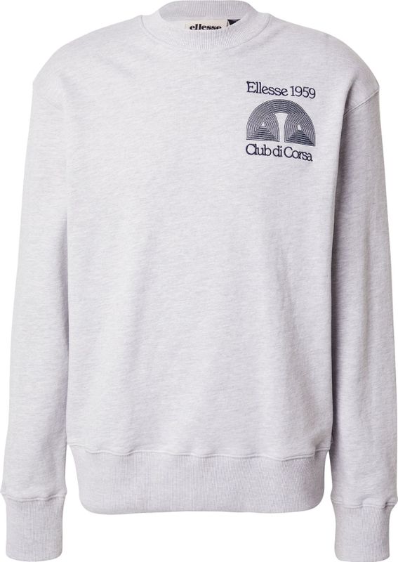 ELLESSE - Sweatshirt - Saffier / Lichtgrijs - Losse Pasvorm - Lange Mouw