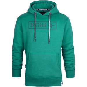 SPITZBUB Sweatshirt 'Michael'  antraciet / groen / jade groen