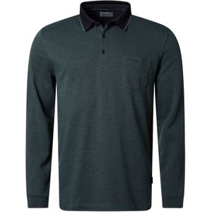 Pierre Cardin - Poloshirt - Sagebrush Green - Lange Mouwen - Visgraatdessin