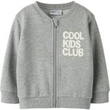 Vest - Geborstelde Sweatstof - Ronde Hals - Lange Mouwen - Ritssluiting - Regular Fit