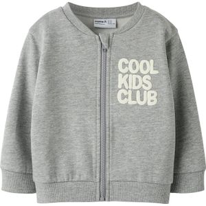 Vest - Geborstelde Sweatstof - Ronde Hals - Lange Mouwen - Ritssluiting - Regular Fit