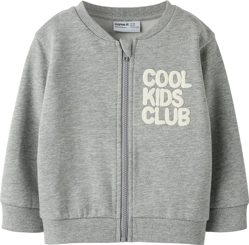 Vest - Geborstelde Sweatstof - Ronde Hals - Lange Mouwen - Ritssluiting - Regular Fit