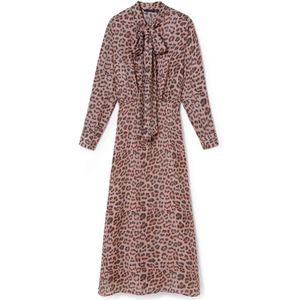 Lola Casademunt Blousejurk  roestbruin / oudroze / zwart