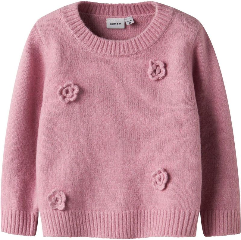 Gebreide Trui - Regular Fit - O-hals - Lange Mouwen - Pluizig Gebreid