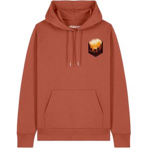 Watapparel Sweatshirt 'Hiking in the mountains'  lichtbruin / gemengde kleuren
