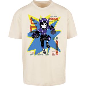 F4NT4STIC Shirt 'Big Hero 6 Hiro Manga'  beige / blauw / nachtblauw / rood