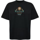 Hummel - Shirt - Geel Groen Zwart Wit - Jersey - Ronde Hals - Kwartmouw