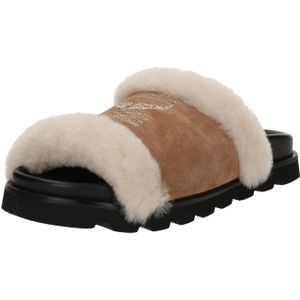 Zadig & Voltaire - Teddy Bare - Mules - Bruin - Suède en Shearling