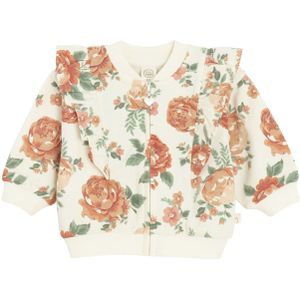 Cool Club Sweatvest  smaragd / roestrood / oxide / wolwit