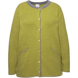 Ulla Popken Gebreid vest  grijs / riet